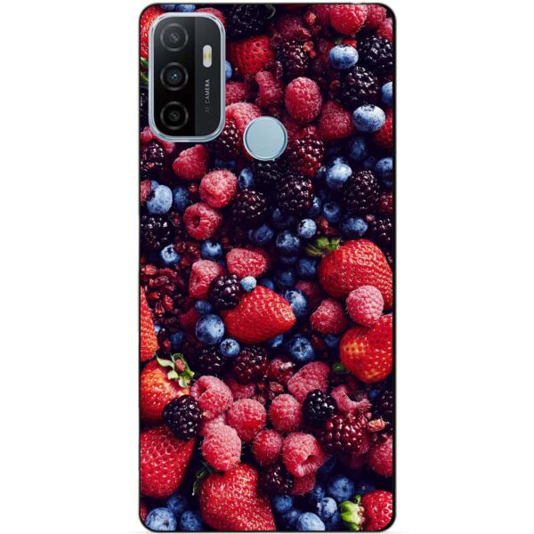 

Силиконовый бампер чехол Candy для Oppo A53 с рисунком Ягоды