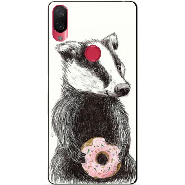 

Силиконовый чехол Candy для Xiaomi Mi Play с рисунком Барсук