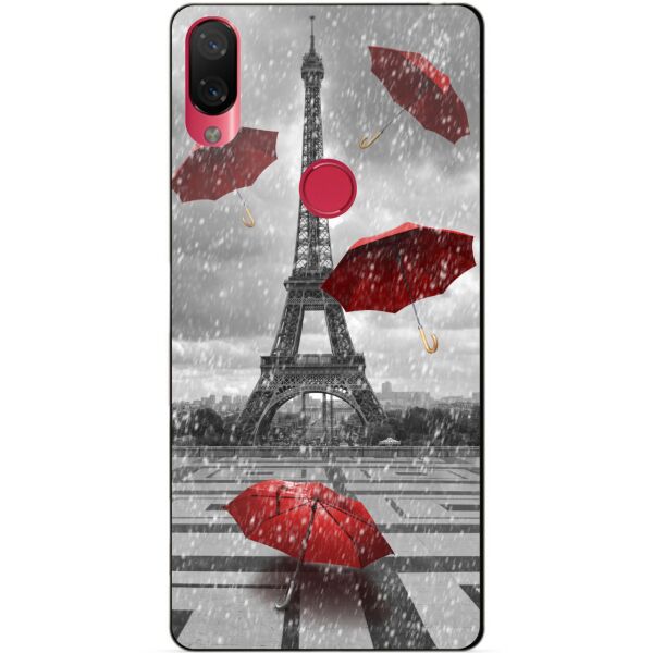 

Силиконовый чехол Candy для Xiaomi Mi Play с рисунком Дождь в Париже