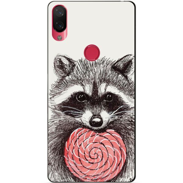 

Силиконовый чехол Candy для Xiaomi Mi Play с рисунком Енот