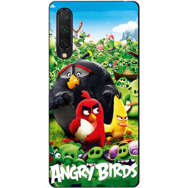 

Силиконовый бампер чехол Candy для Xiaomi Mi 9 Lite с рисунком Angry Birds свиньи