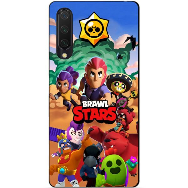 

Силиконовый бампер чехол Candy для Xiaomi Mi 9 Lite с рисунком Brawl Stars