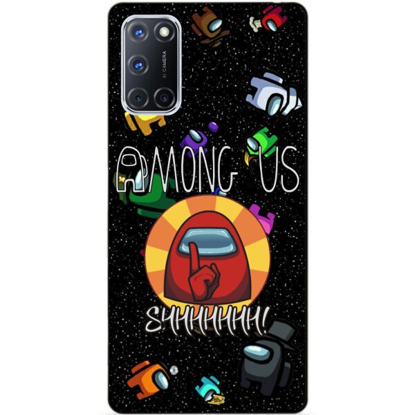 

Силиконовый бампер чехол Candy для Oppo A72 с рисунком Among Us