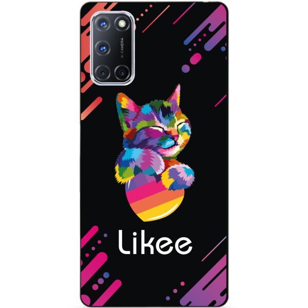 

Силиконовый бампер чехол Candy для Oppo A72 с рисунком Likee