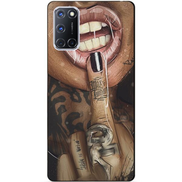 

Силиконовый бампер чехол Candy для Oppo A72 с рисунком Swag