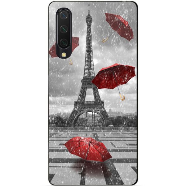 

Силиконовый бампер чехол Candy для Xiaomi Mi 9 Lite с рисунком Дождь в Париже