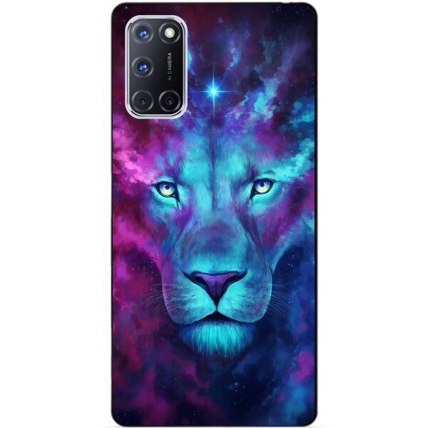 

Силиконовый бампер чехол Candy для Oppo A72 с рисунком Космический лев