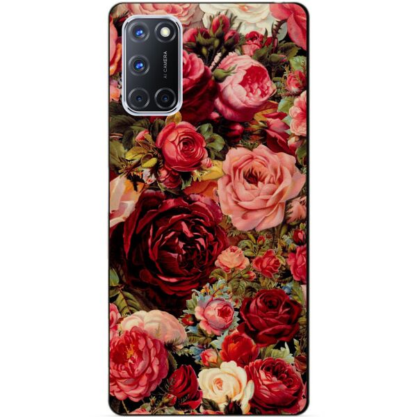 

Силиконовый бампер чехол Candy для Oppo A72 с рисунком Красные розы