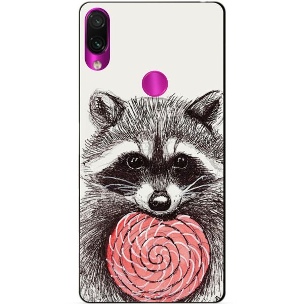 

Бампер силиконовый чехол Candy для Xiaomi Redmi Note 7 Енот