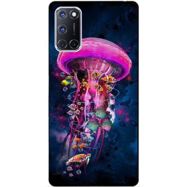 

Силиконовый бампер чехол Candy для Oppo A72 с рисунком Медуза