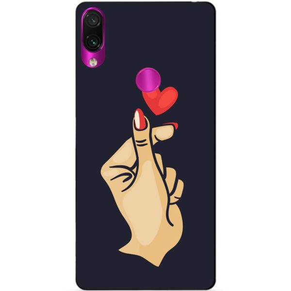 

Бампер силиконовый чехол Candy для Xiaomi Redmi Note 7 Знак любви