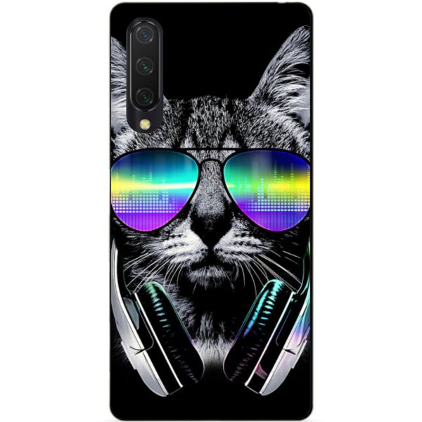 

Силиконовый бампер чехол Candy для Xiaomi Mi 9 Lite с рисунком Музыкальный Кот