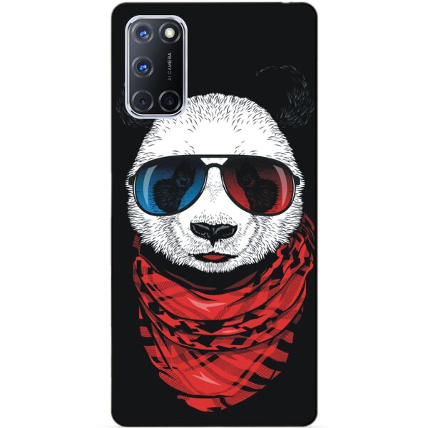 

Силиконовый бампер чехол Candy для Oppo A72 с рисунком Панда