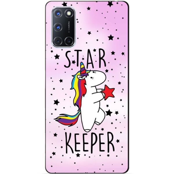 

Силиконовый бампер чехол Candy для Oppo A72 с рисунком Пони Единорог