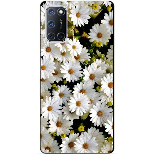 

Силиконовый бампер чехол Candy для Oppo A72 с рисунком Ромашки