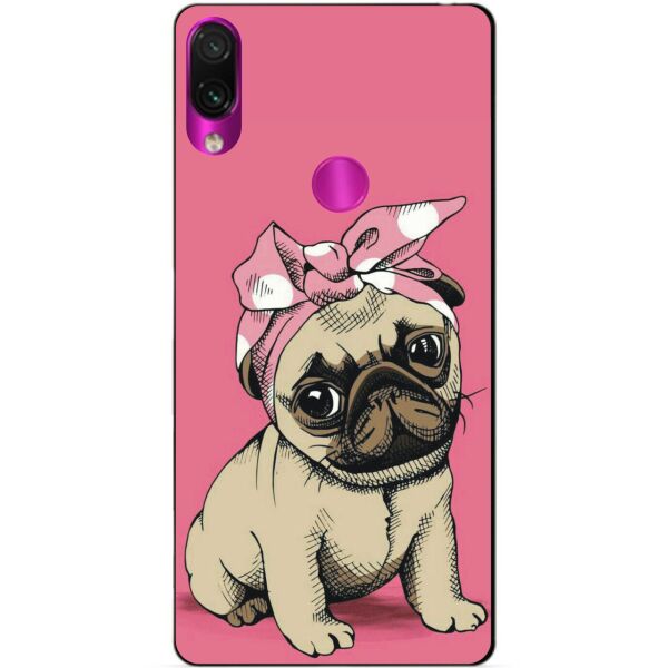 

Бампер силиконовый чехол Candy для Xiaomi Redmi Note 7 с рисунком Мопсик