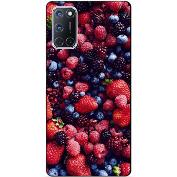 

Силиконовый бампер чехол Candy для Oppo A72 с рисунком Ягоды