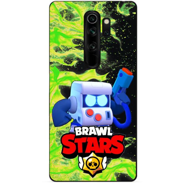 

Бампер силиконовый чехол Candy для Xiaomi Redmi Note 8 Pro с Героем Brawl Stars 8-Бит
