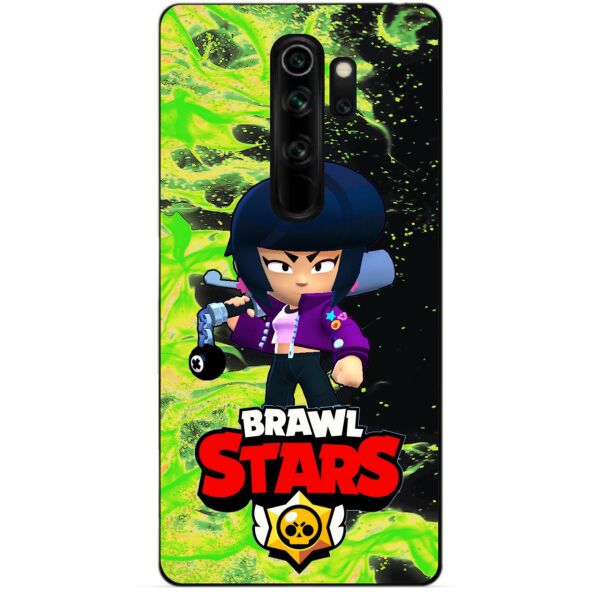 

Бампер силиконовый чехол Candy для Xiaomi Redmi Note 8 Pro с Героем Brawl Stars Биби