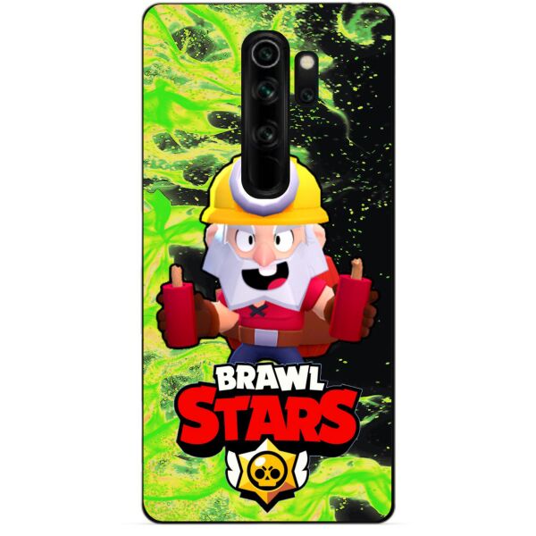 

Бампер силиконовый чехол Candy для Xiaomi Redmi Note 8 Pro с Героем Brawl Stars Динамайк
