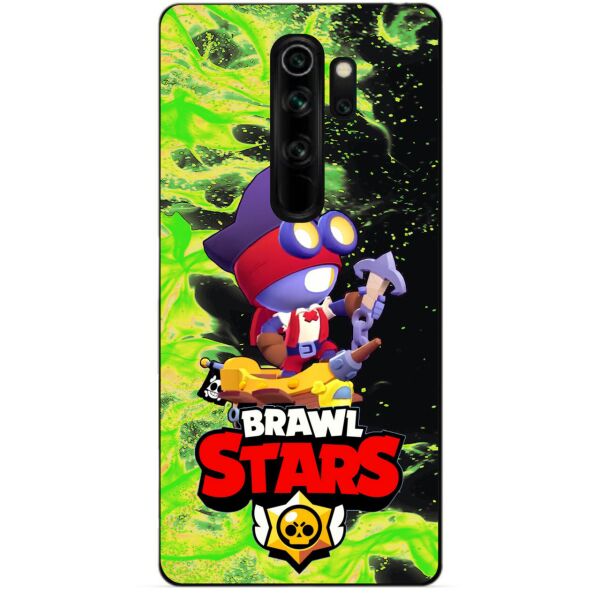 

Бампер силиконовый чехол Candy для Xiaomi Redmi Note 8 Pro с Героем Brawl Stars Карл пират