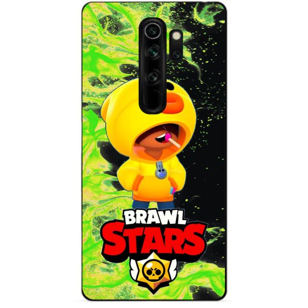 

Бампер силиконовый чехол Candy для Xiaomi Redmi Note 8 Pro с Героем Brawl Stars Леон утка