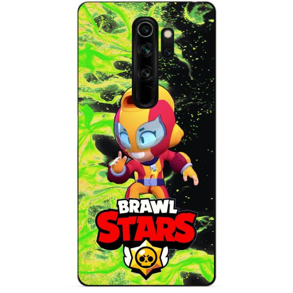 

Бампер силиконовый чехол Candy для Xiaomi Redmi Note 8 Pro с Героем Brawl Stars Макс