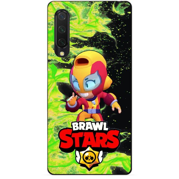 

Силиконовый бампер чехол Candy для Xiaomi Mi 9 SE с героем Бравл Старс Макс