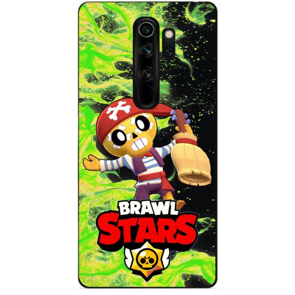 

Бампер силиконовый чехол Candy для Xiaomi Redmi Note 8 Pro с Героем Brawl Stars Поко пират