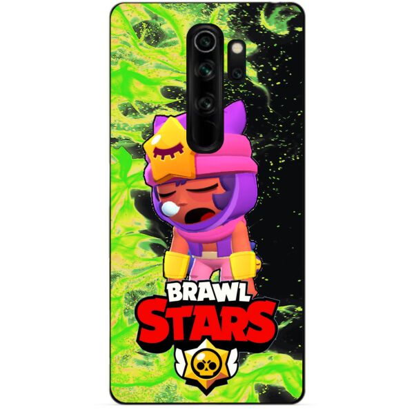 

Бампер силиконовый чехол Candy для Xiaomi Redmi Note 8 Pro с Героем Brawl Stars Сэнди