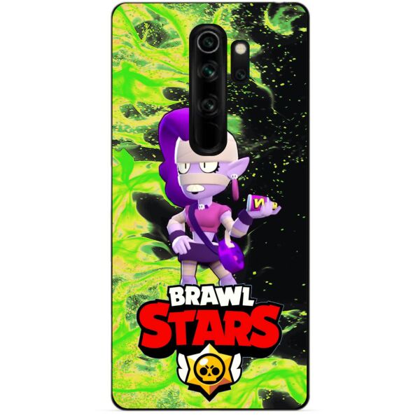 

Бампер силиконовый чехол Candy для Xiaomi Redmi Note 8 Pro с Героем Brawl Stars Эмз