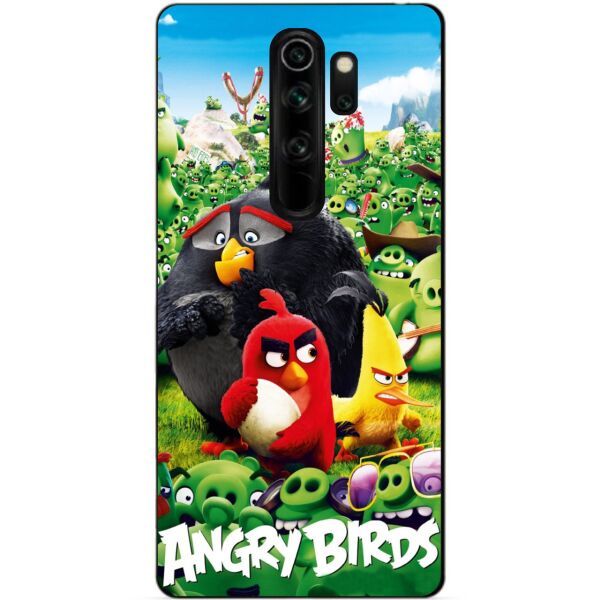 

Бампер силиконовый чехол Candy для Xiaomi Redmi Note 8 Pro с рисунком Angry Birds Свиньи