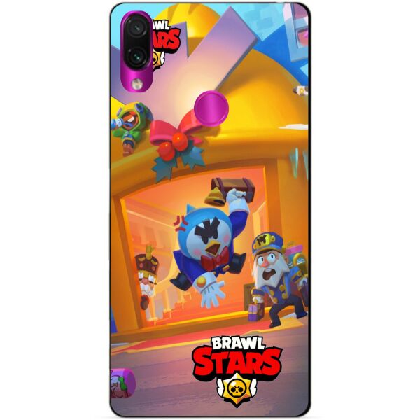

Силиконовый чехол Candy для Xiaomi Redmi 7 Веселые каникул Мистер П. Бравл Старс