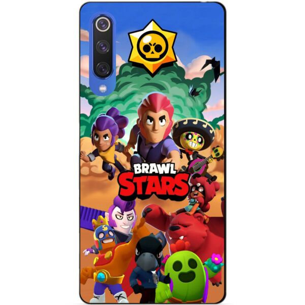 

Силиконовый бампер чехол Candy для Xiaomi Mi 9 SE с рисунком Brawl Stars