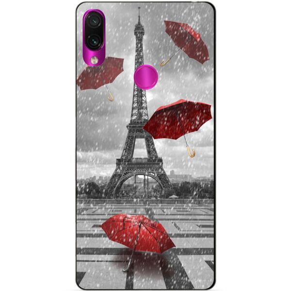 

Силиконовый чехол Candy для Xiaomi Redmi 7 Дождь в Париже
