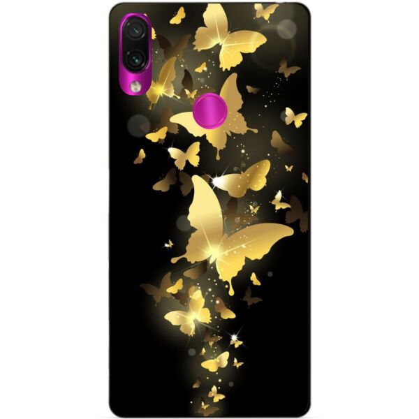 

Силиконовый чехол Candy для Xiaomi Redmi 7 Золотые бабочки