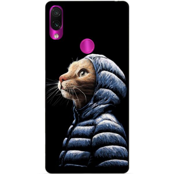 

Силиконовый чехол Candy для Xiaomi Redmi 7 Кот в куртке