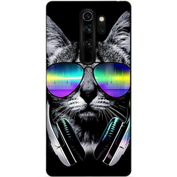 

Бампер силиконовый чехол Candy для Xiaomi Redmi Note 8 Pro с рисунком Кот в очках