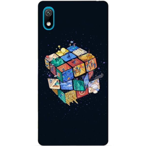

Чехол силиконовый Candy для Huawei Y6 2019 с рисунком Кубик Рубика