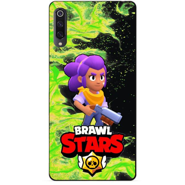 

Силиконовый бампер чехол Candy для Xiaomi Mi 9 с героем Бравл Старс Шелли