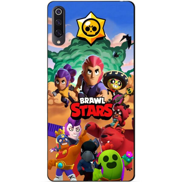 

Силиконовый бампер чехол Candy для Xiaomi Mi 9 с рисунком Brawl Stars