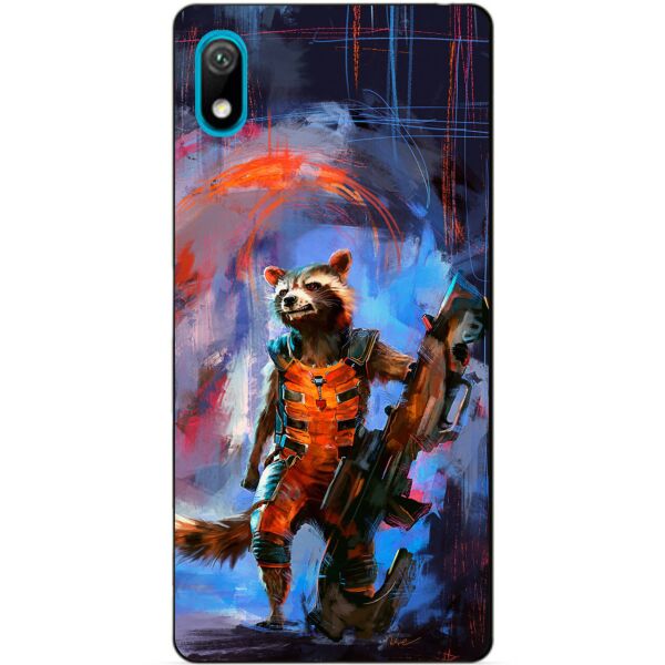 

Чехол силиконовый Candy для Huawei Y6 2019 с рисунком Реактивный енот