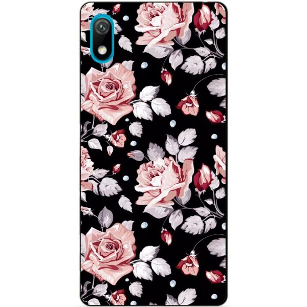 

Чехол силиконовый Candy для Huawei Y6 2019 с рисунком Розы на черном