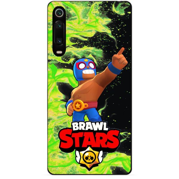 

Силиконовый бампер чехол Candy для Xiaomi Mi 9t / K20 с героем Бравл Старс Эль Примо
