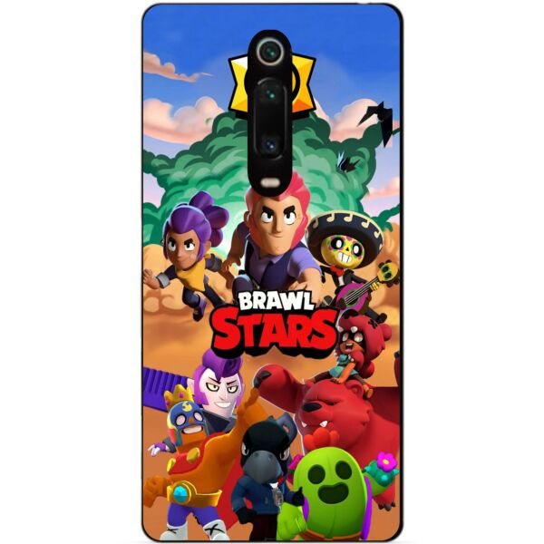 

Силиконовый бампер чехол Candy для Xiaomi Mi 9t / K20 с рисунком Brawl Stars