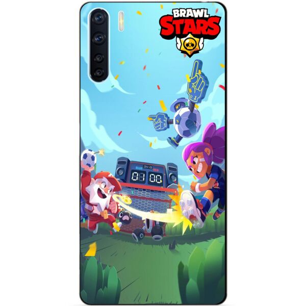 

Силиконовый бампер чехол Candy для Oppo A91 Бравл Старс Броулбол