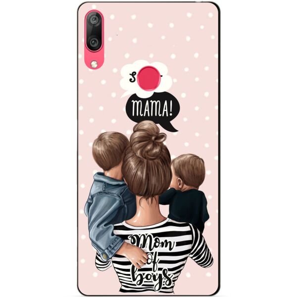 

Чехол силиконовый Candy для Huawei Y7 2019 с рисунком Mom of Boys