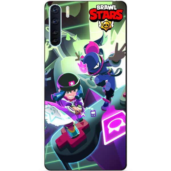 

Силиконовый бампер чехол Candy для Oppo A91 Бравл Старс Горячая зона Биби Тара