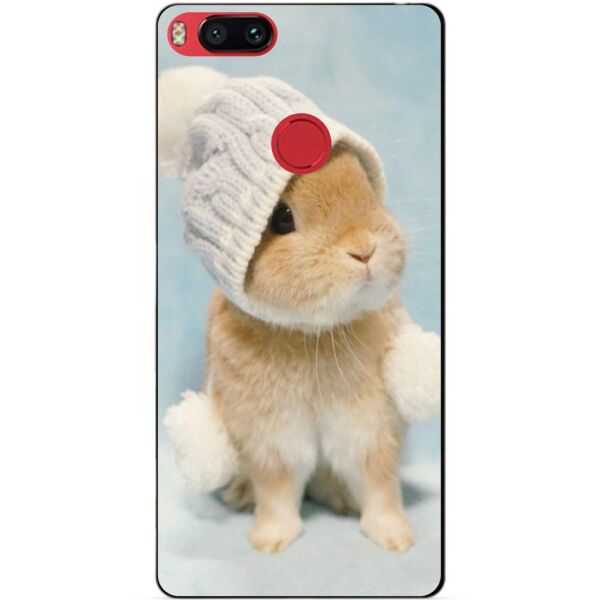 

Силиконовый бампер чехол Candy для Xiaomi Mi A1 с рисунком Зайка в шапке