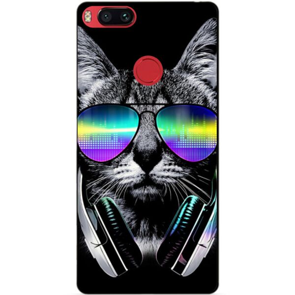 

Силиконовый бампер чехол Candy для Xiaomi Mi A1 с рисунком Музыкальный кот
